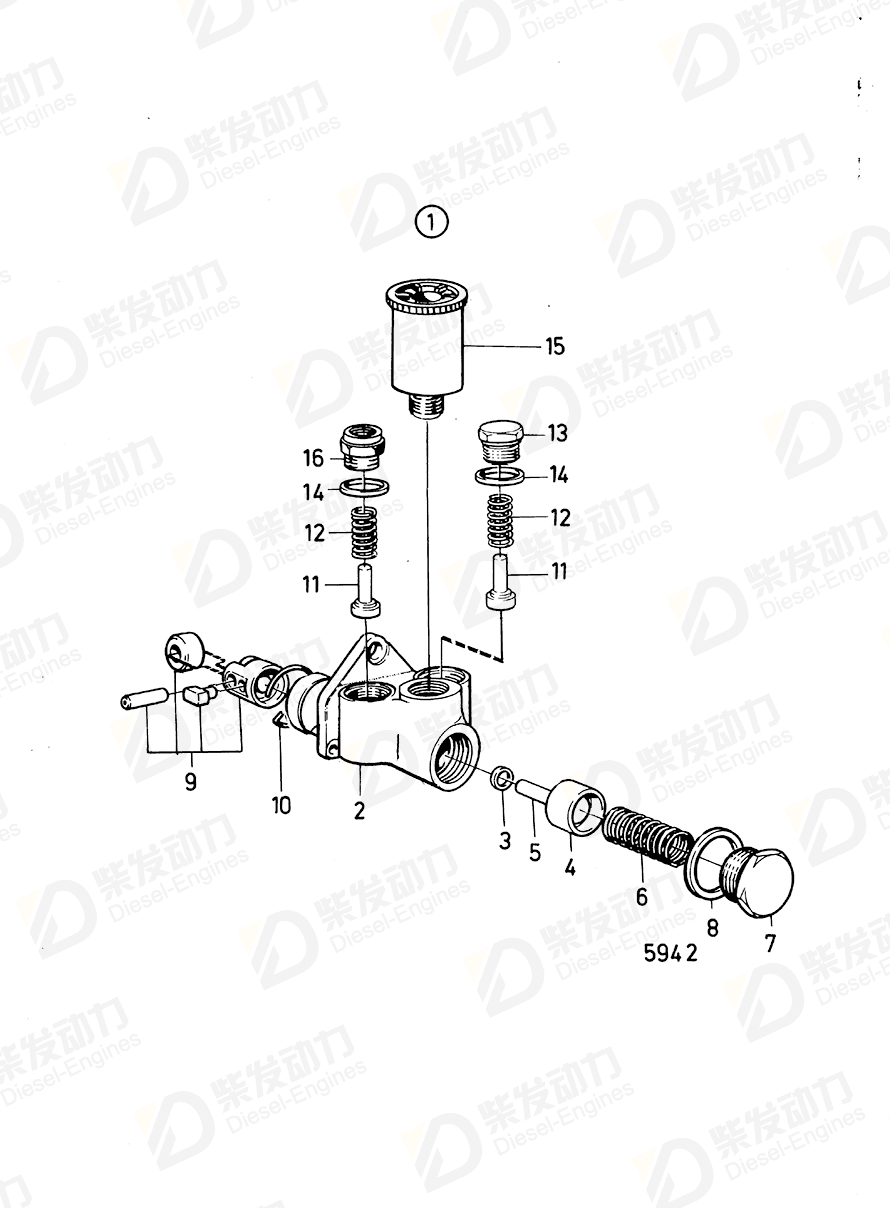 volvo penta Hand pump 244178 Drawing volvo penta Hand pump 244178 Drawing
